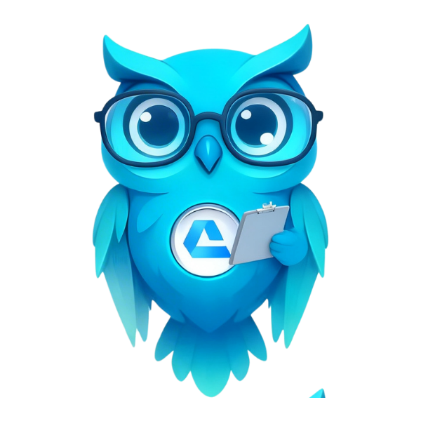 CourseAgent owl mascot for training consultancies