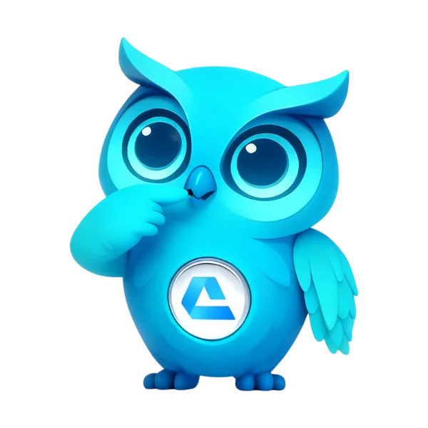 CourseAgent owl mascot for designers